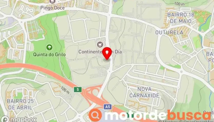 mapa de Aurobindo Pharma (Portugal), Unipessoal Lda. Farmácia em Carnaxide