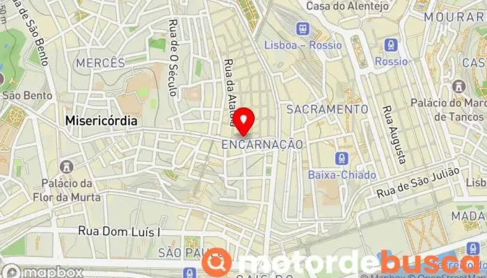 mapa de Barreto Farmácia em Lisboa