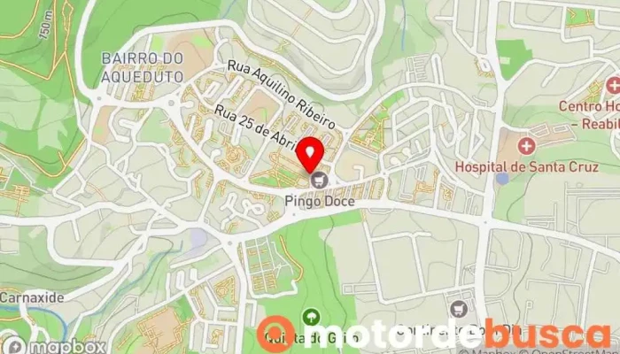 mapa de Boutique Ortopédica Loja de Artigos Hospitalares em Carnaxide