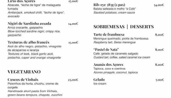 Drogaria -  Cardapio - Lisboa