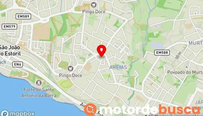 mapa de Drogaria das Areias Loja de artigos domésticos em Estoril