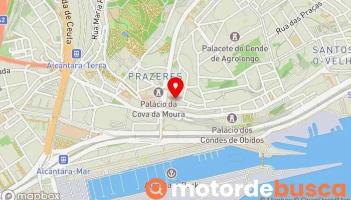 mapa de Drogaria Restaurante português em Lisboa