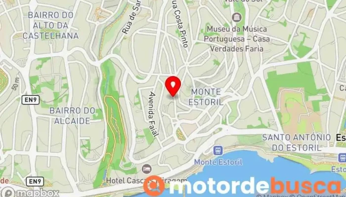 mapa de Drogas e Ferragens Central do Monte Estoril Loja de ferramentas em Estoril