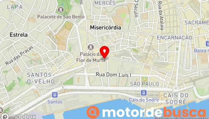 mapa de Farmácia Açoreana Farmácia em Lisboa