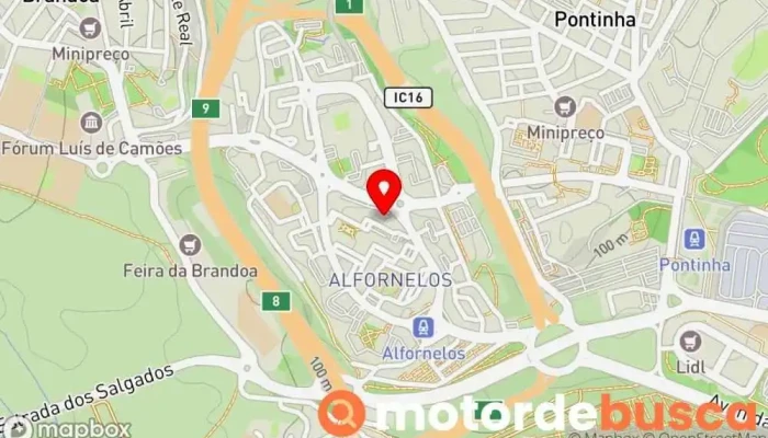 mapa de Farmácia Alfornelos Farmácia em Amadora