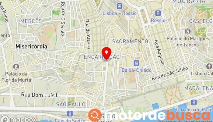 mapa de Farmácia Andrade - Chiado Farmácia em Lisboa