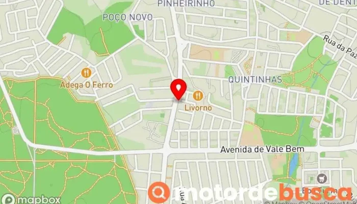 mapa de Farmácia Aroeira Farmácia em Charneca de Caparica