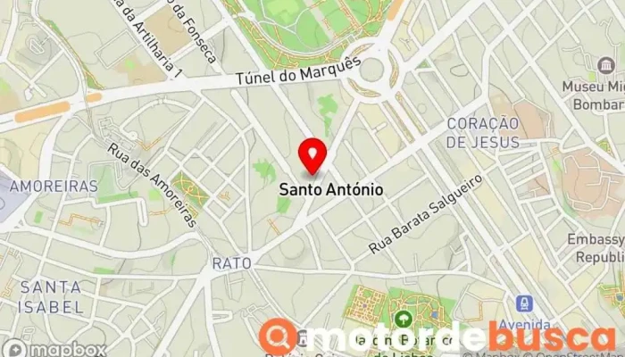 mapa de Farmácia Braamcamp Farmácia em Lisboa