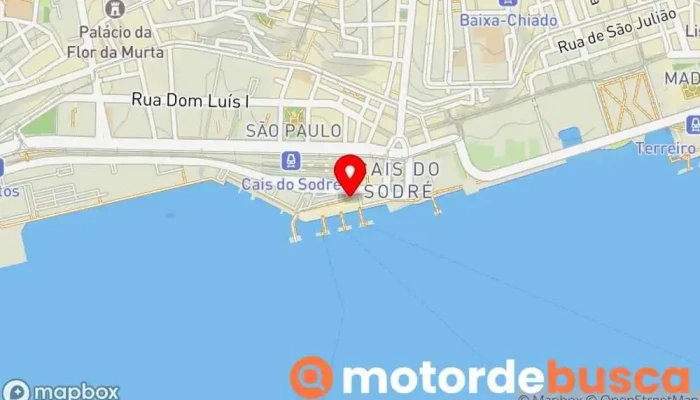 mapa de Farmácia Cais de Sodré Farmácia em Lisboa