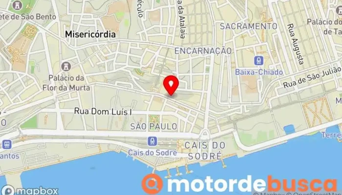 mapa de Farmácia Central Farmácia em Lisboa