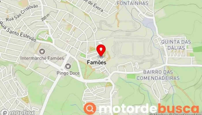 mapa de Farmácia de Famões Farmácia em Famões