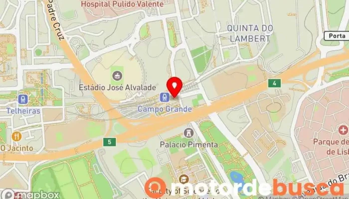mapa de Farmácia Holon Campo Grande Farmácia em Lisboa