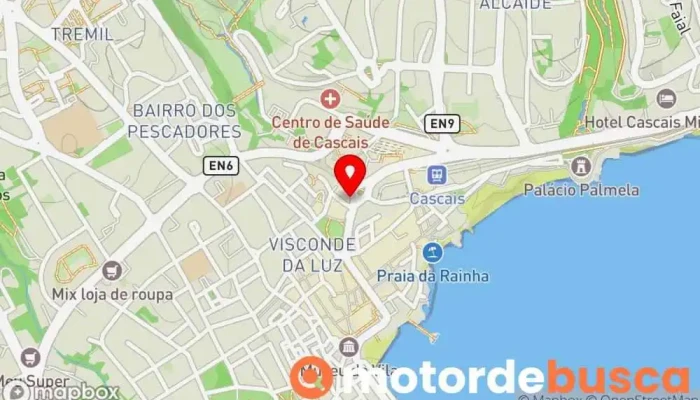 mapa de Farmácia Marginal Farmácia em Cascais