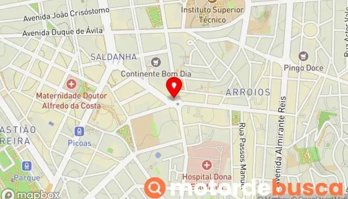 mapa de Farmácia Mundial Laboratórios A.B.C, Lda. Farmácia em Lisboa