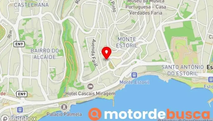 mapa de Farmácia Ostende Farmácia em Estoril