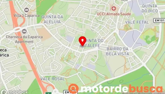 mapa de Farmácia Vale Fetal Farmácia em Charneca de Caparica
