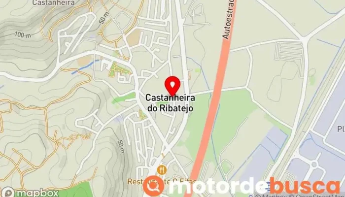 mapa de O Trevo Drogaria em Castanheira do Ribatejo